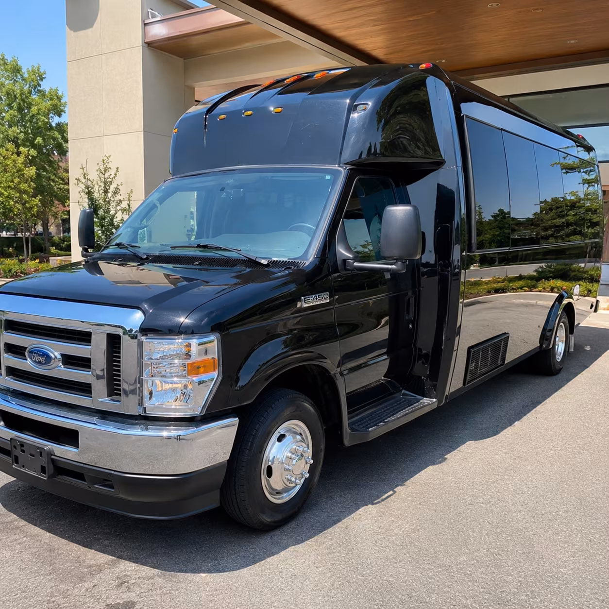 Passenger seating aboard a party bus rental serving Syracuse