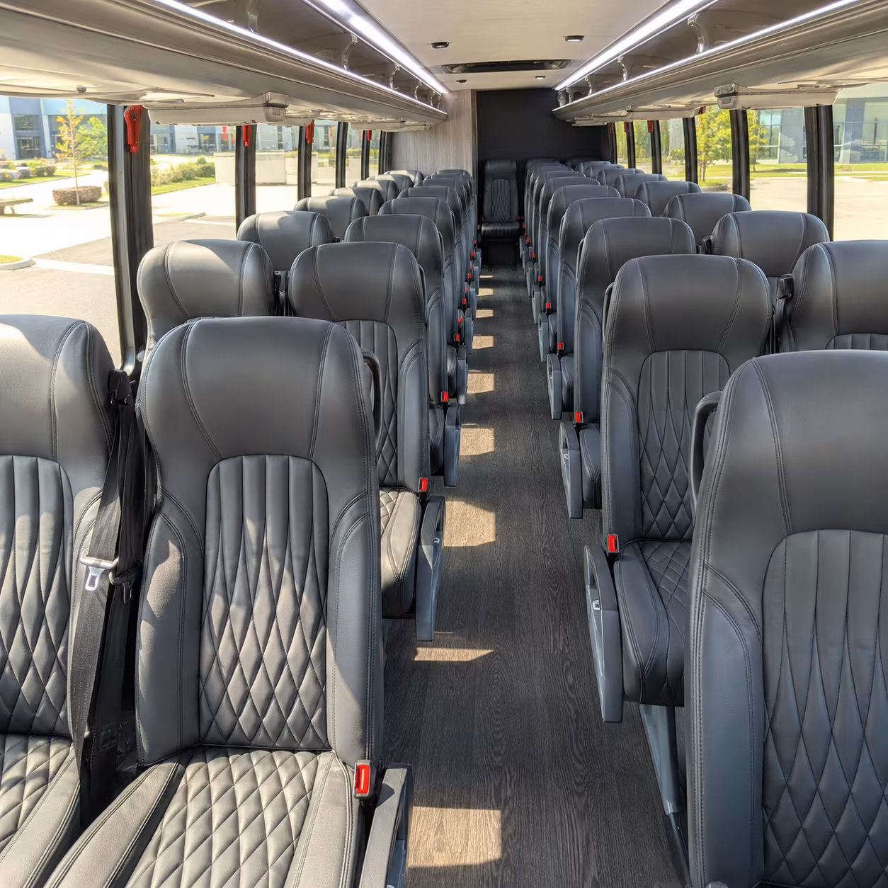Syracuse Airport Shuttle & Transportation party bus interior