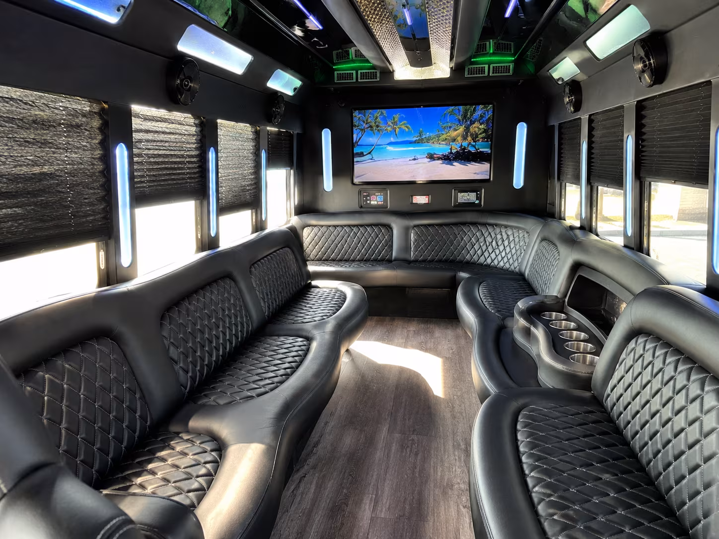 Syracuse Bachelor & Bachelorette Transportation party bus exterior