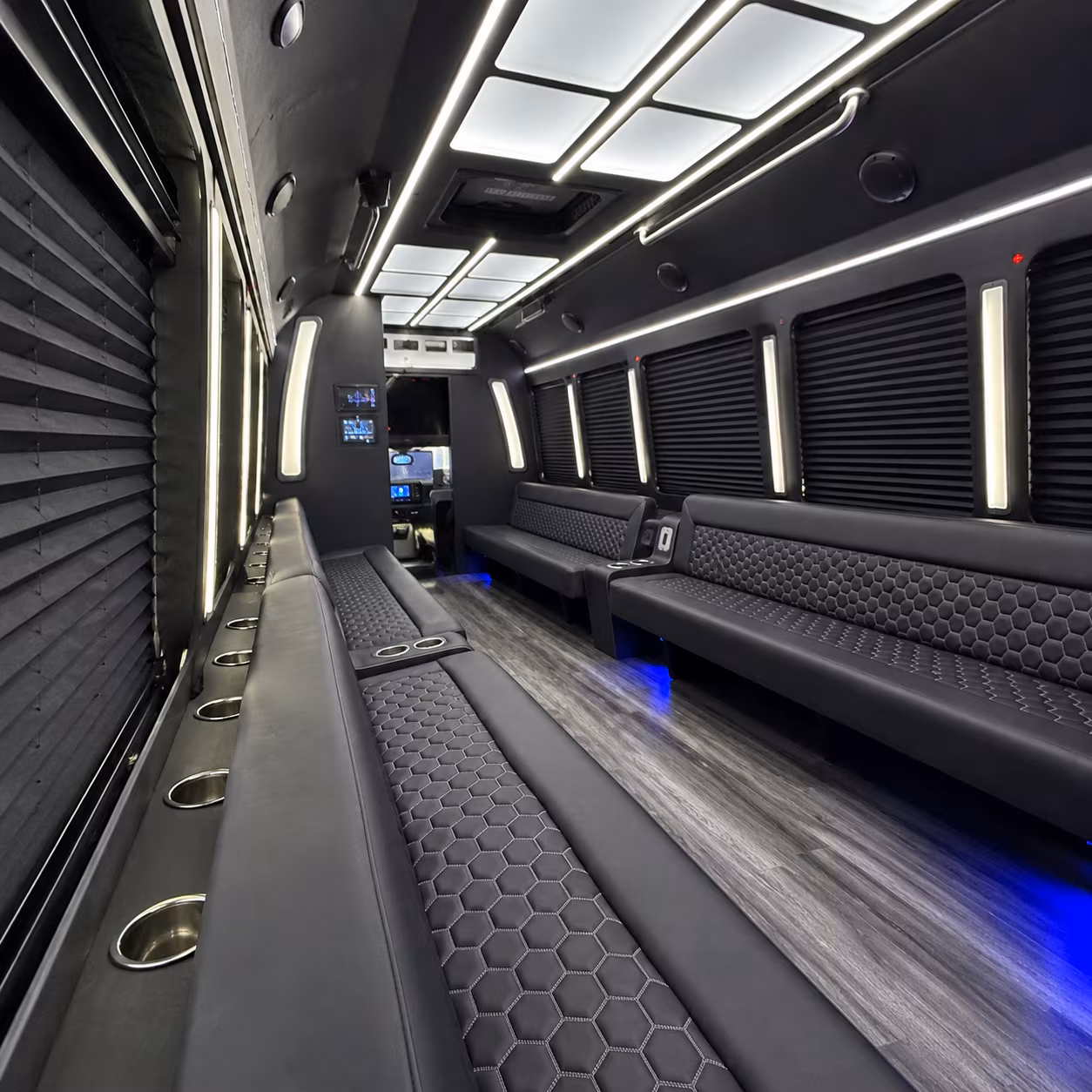Syracuse Private Event Transportation party bus exterior
