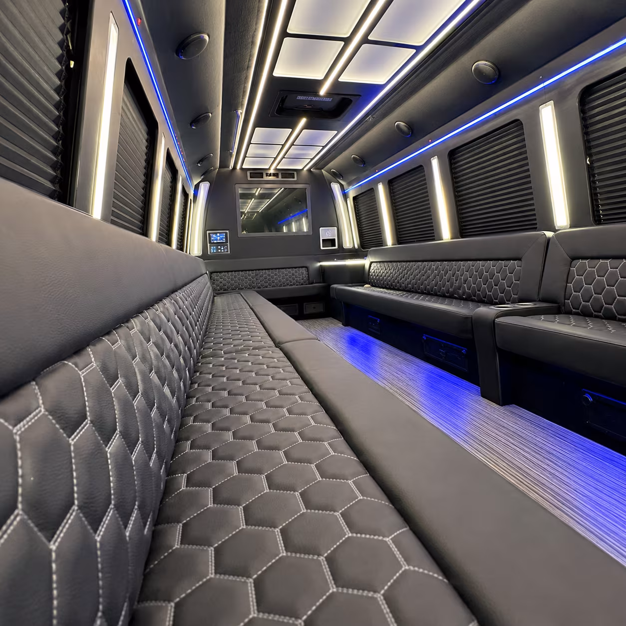 Syracuse Private Event Transportation party bus exterior