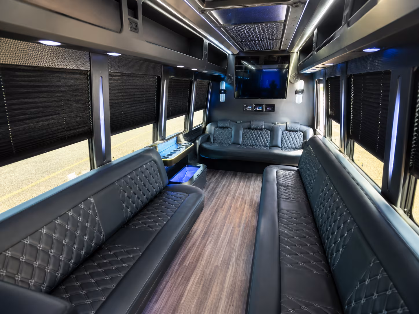 Syracuse Private Event Transportation party bus exterior