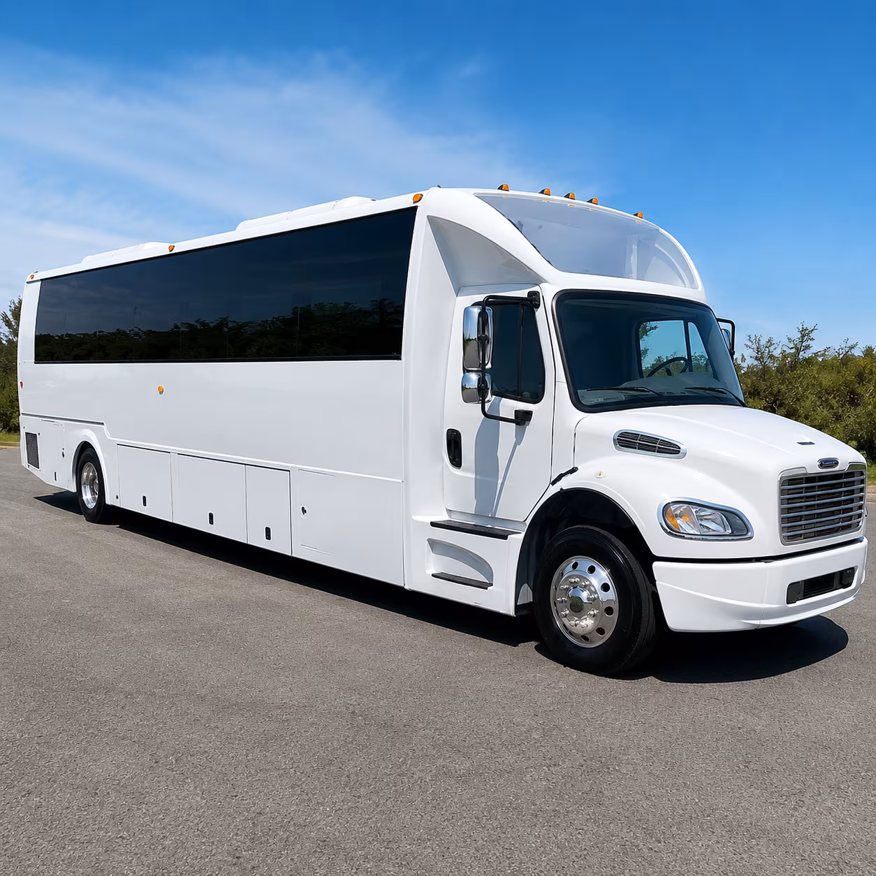Syracuse Private Event Transportation party bus exterior