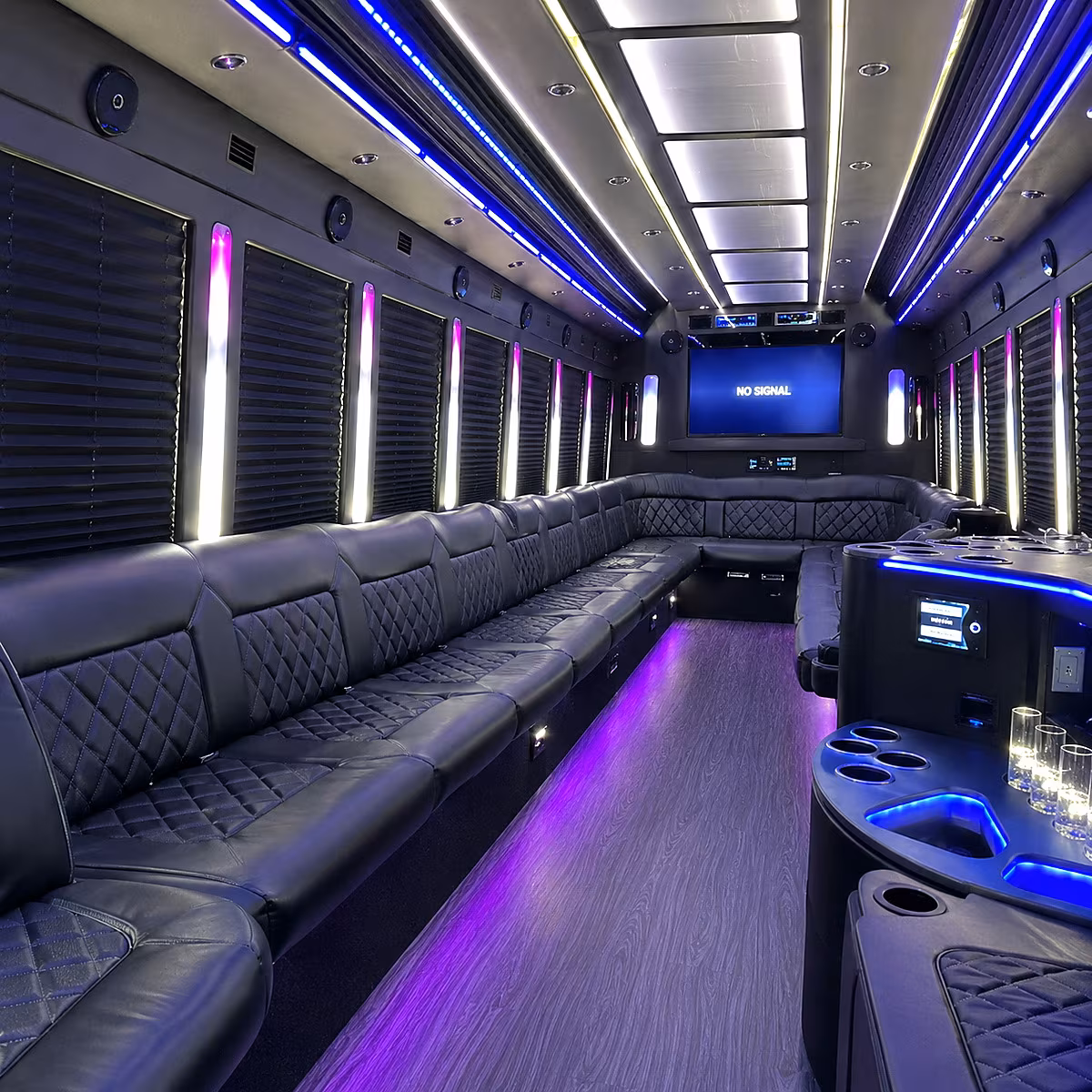 Syracuse Private Event Transportation onboard seating