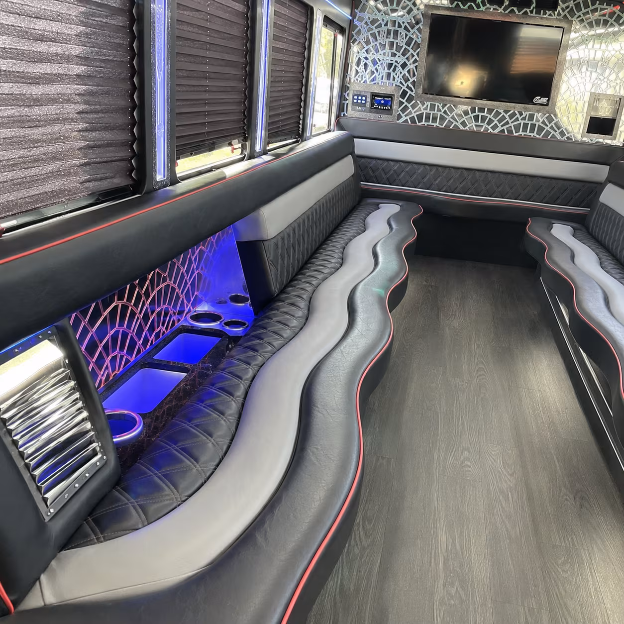 Syracuse Prom & Homecoming Transportation party bus exterior