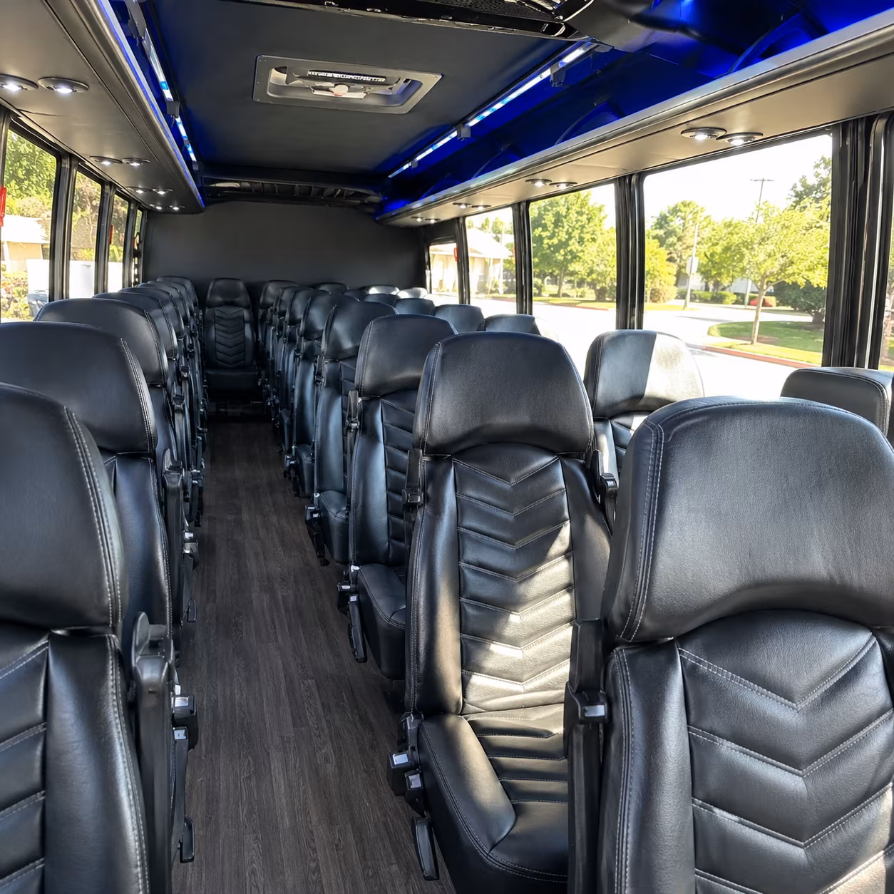 Syracuse School Event Transportation party bus exterior