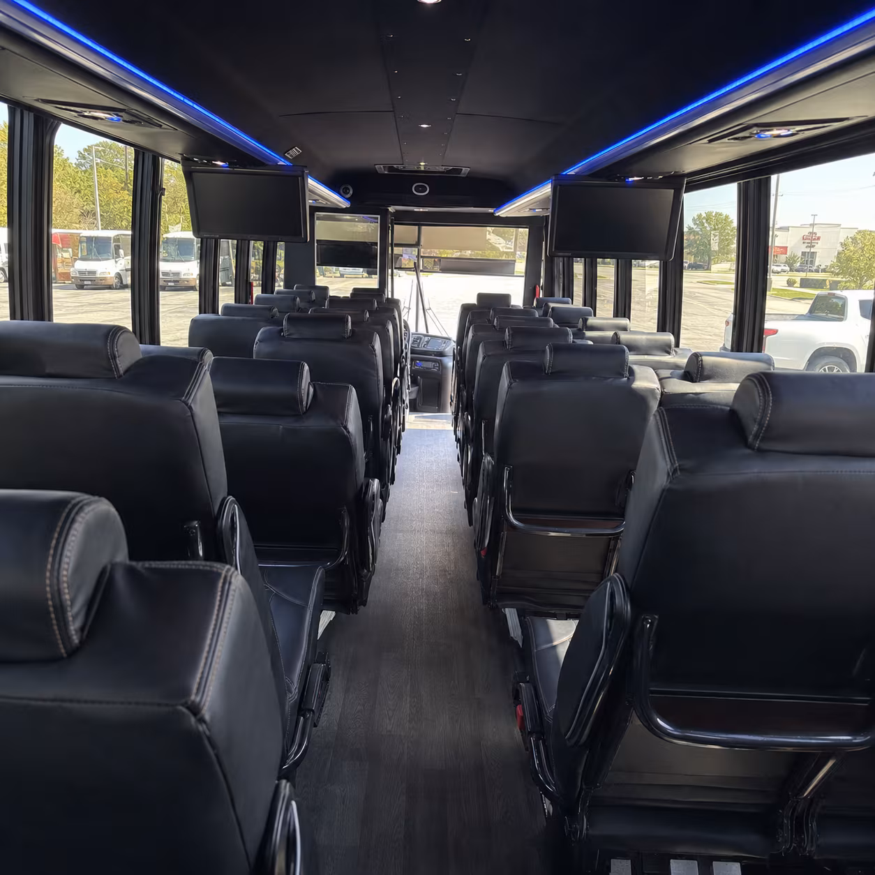 Syracuse School Event Transportation party bus exterior