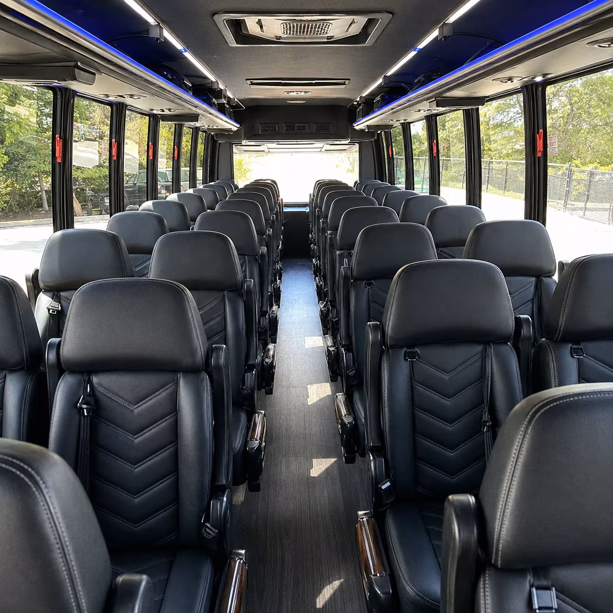 Syracuse School Event Transportation onboard seating