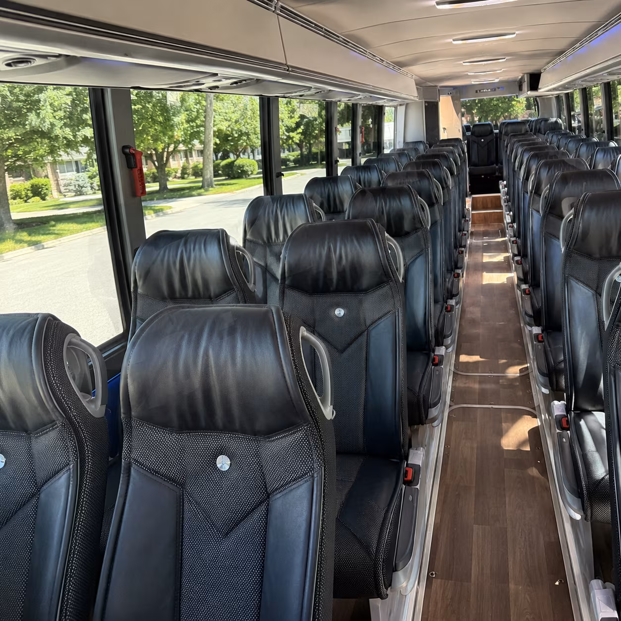 Syracuse School Event Transportation party bus exterior